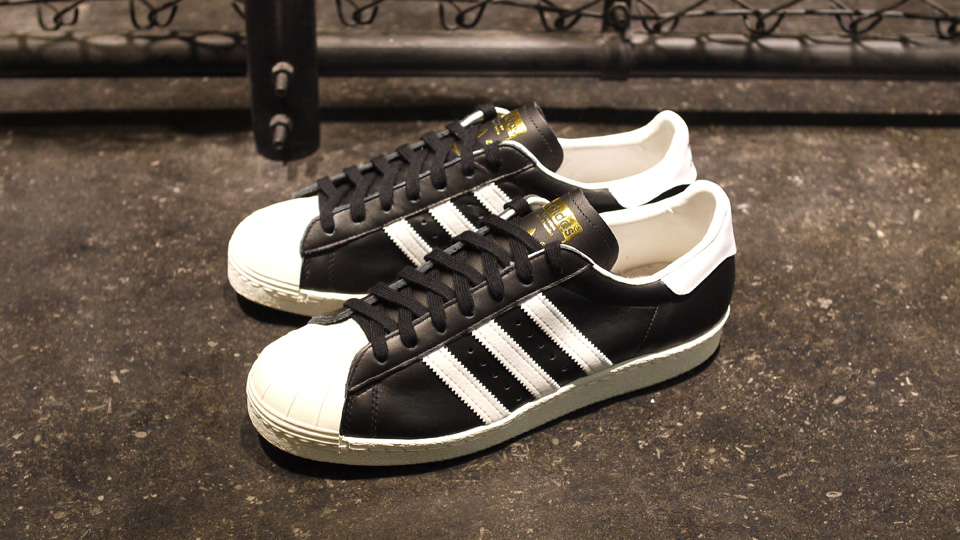 Adidas Originals Superstar 80s Black White 1