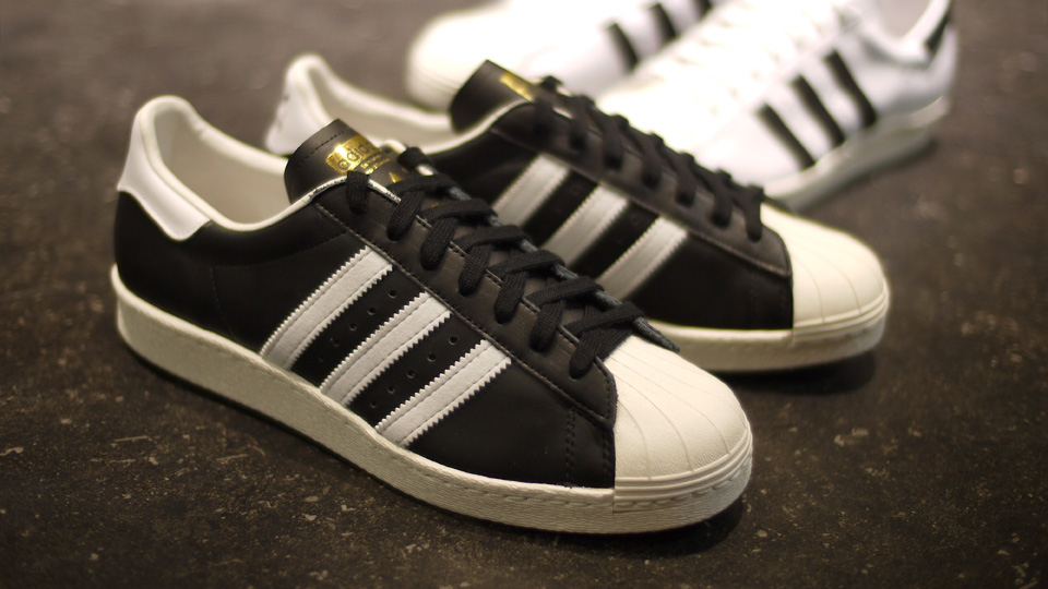 Adidas Originals Superstar 80s Black White 4