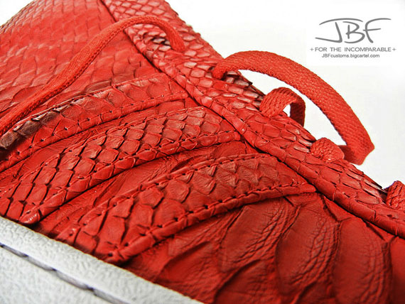 adidas Pro Model High “Red Python” Customs By JBF