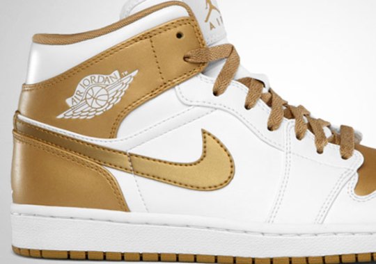 Air Jordan 1 Phat – White – Metallic Gold