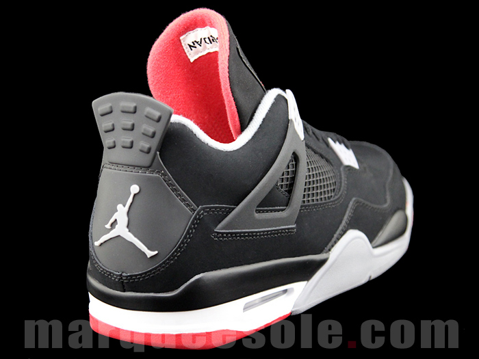 Air Jordan Iv Black Cement Grey Fire Red 061