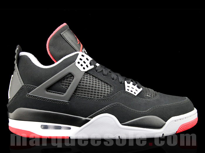 Air Jordan Iv Black Cement Grey Fire Red 071