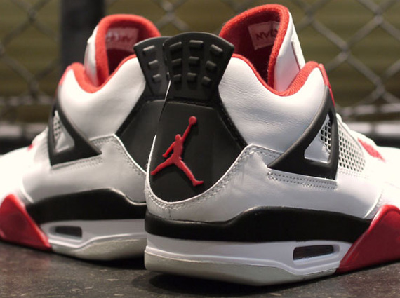 Air Jordan Iv White Varsity Red Black Detailed Images 8