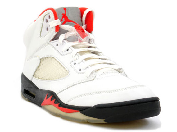 Air Jordan V White Black Fire Red Release Date 2