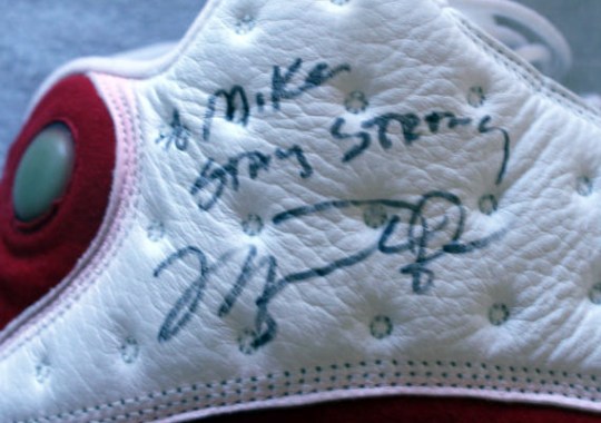 Air Jordan XIII – Autographed Game-Worn Pair For Mike Tyson