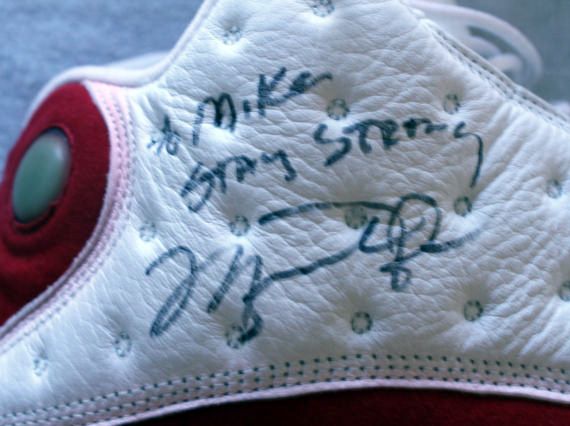 Air Jordan XIII – Autographed Game-Worn Pair For Mike Tyson