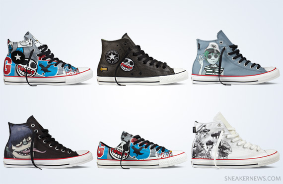 Gorillaz Converse Chuck Taylor July 2012 Collection