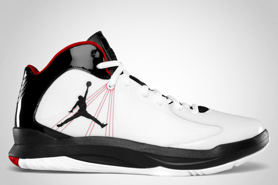 Jordan Aero Flight White Black Gym Red1