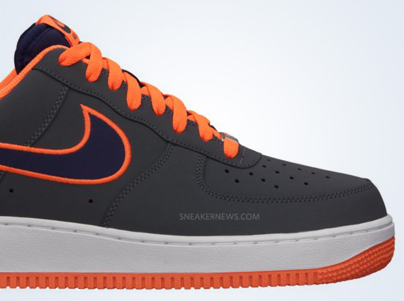 Nike Air Force 1 Low Dark Grey Imperial Purple Total Orange 1