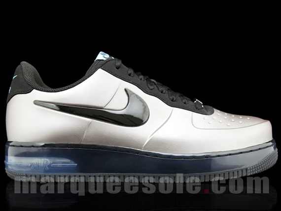 Nike Air Force 1 Low Foamposite Silver Black 3