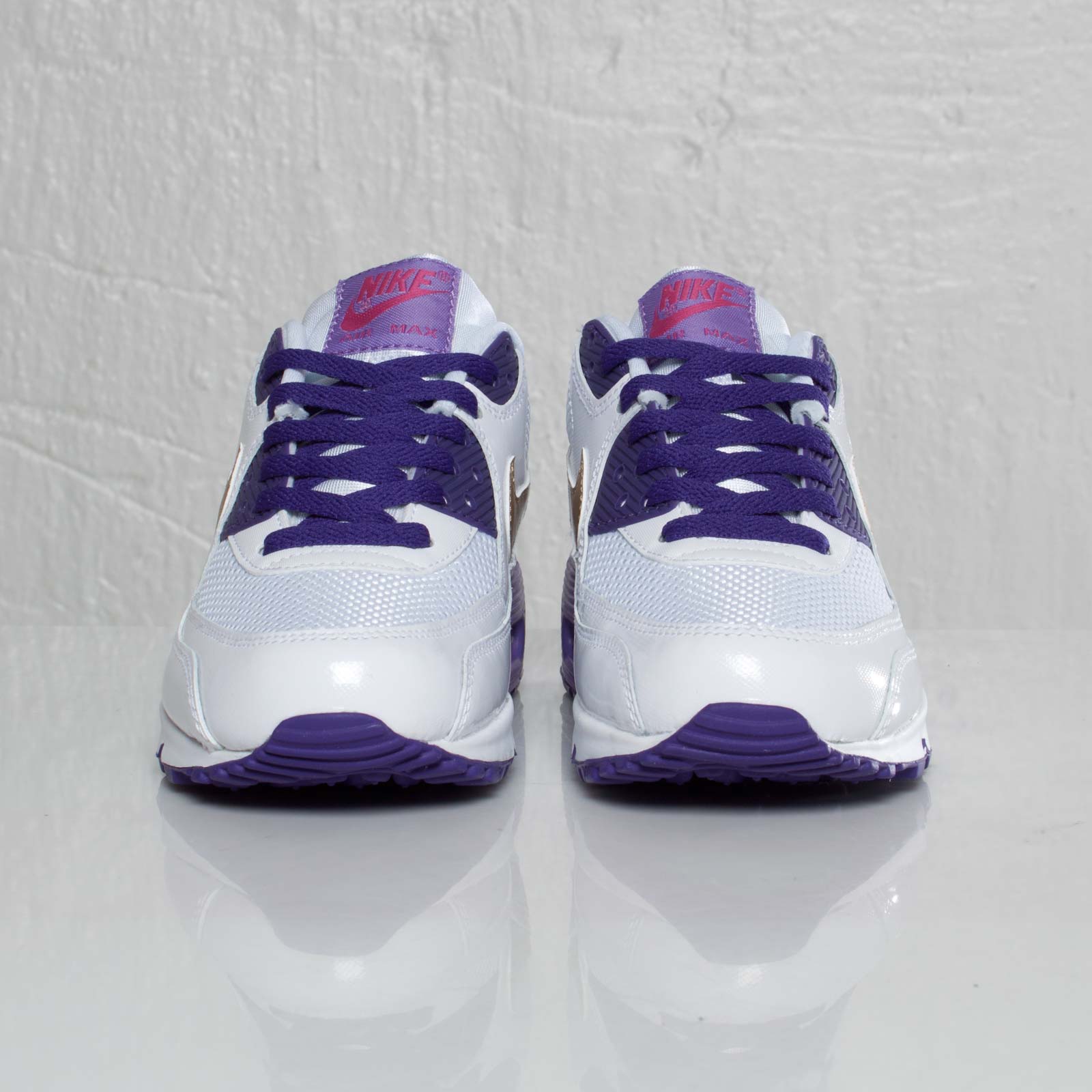 Nike Air Max 90 Gs White Metallic Gold Court Purple 3