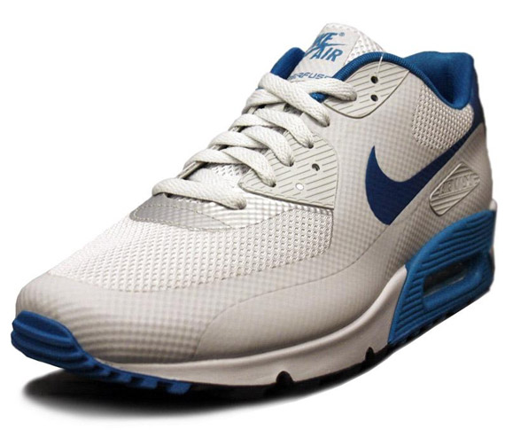 Nike Air Max 90 Hyperfuse Premium Platinum Dynamic Blue 3