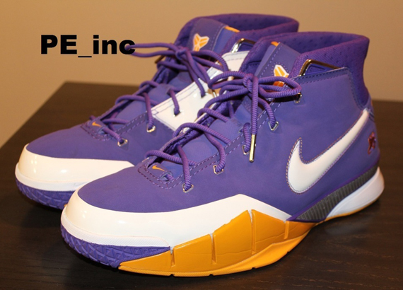 Nike Air Zoom Kobe 1 White Purple Yellow Pe