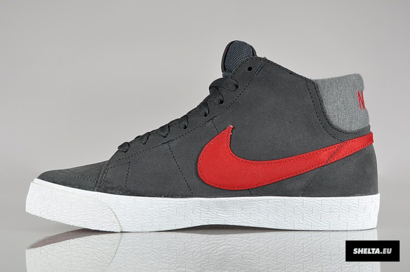 Nike Blazer Mid Lr Anthracite Gym Red White 2