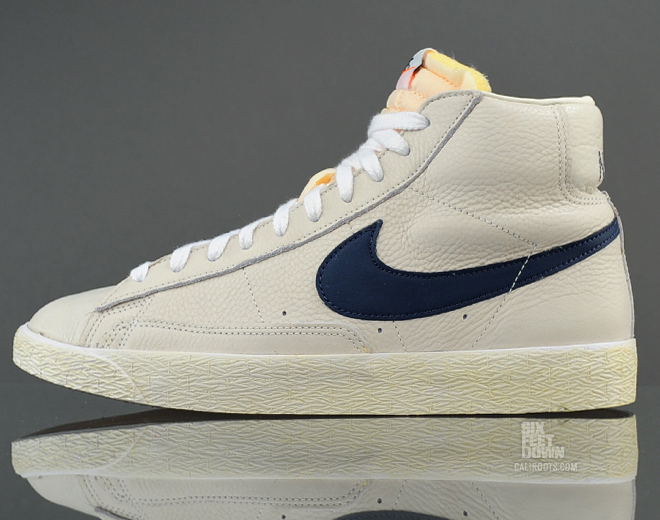 Nike Blazer Mid Prm Sail Midnight Navy 2