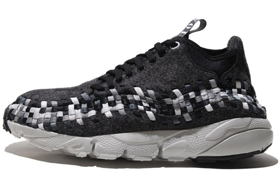 Nike Footscape Woven Chukka Motion Dark Grey Black White 2