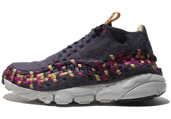 Nike Footscape Woven Chukka Motion Wool Dark Grey Maroon 2