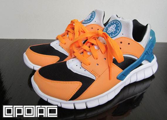 Nike Huarache Free Runner Industrial Orange 3