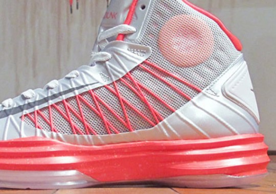 Nike Hyperdunk+ “Sport Pack” – Pure Platinum – Bright Crimson