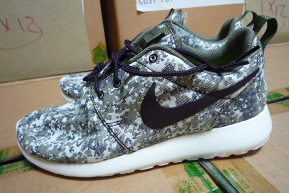 Nike Roshe Run Camo Wmns Olive Ebay 3