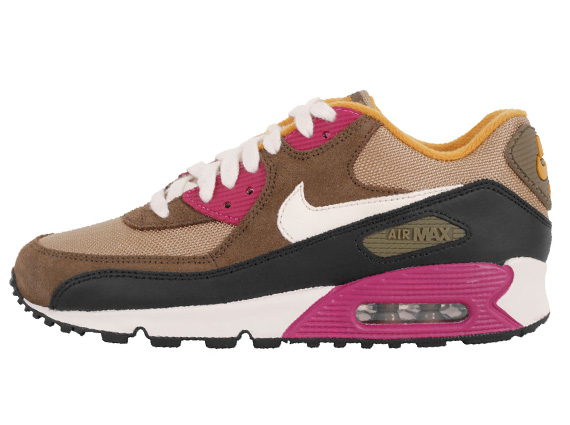 Nike Wmns Air Max 90 Bamboo Sail Medium Olive Black 3