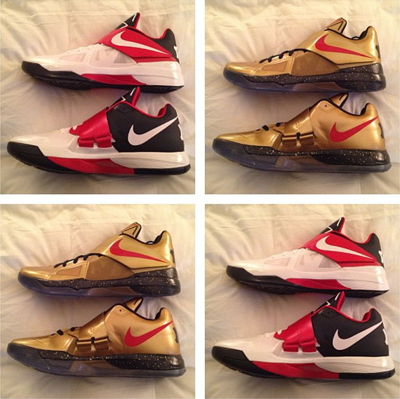 Nike Zoom Kd Iv Gold 3