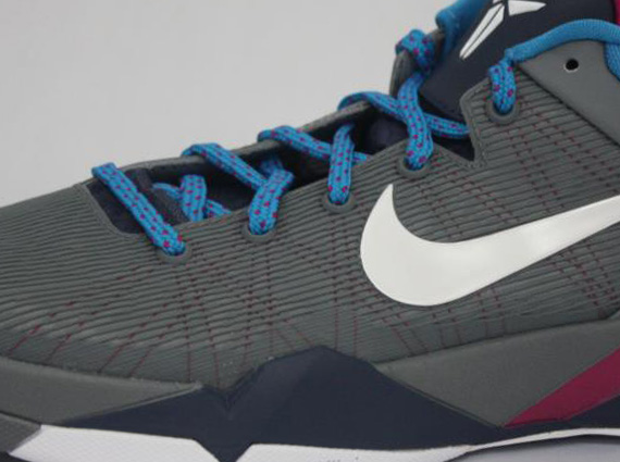 Nike Zoom Kobe VII – Cool Grey – White – Thunder Blue – Fireberry