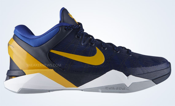 Nike Zoom Kobe Vii Obsidian University Gold Game Royal Wolf Grey 5