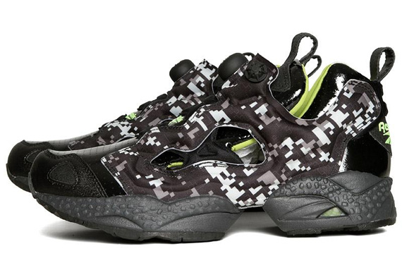 Reebok Pump Fury Black Charged Green Digi Camo 5