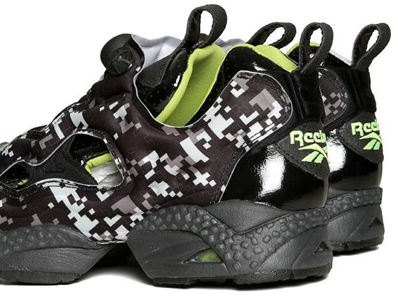 Reebok Pump Fury – Black – Charged Green – Digi-Camo