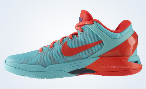 Zoom Kobe Vii Barcelona Aqua Orange 1