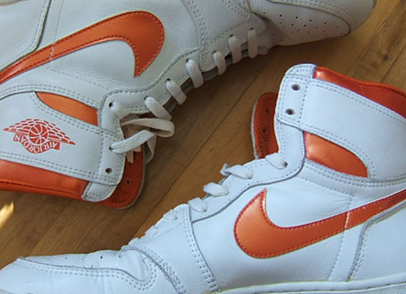 Air Jordan 1 White Metallic Orange 1985 Og