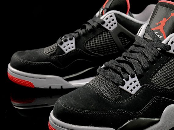 Air Jordan Iv Black Varsity Red White 12