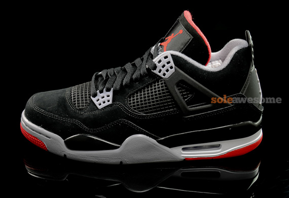 Air Jordan Iv Black Varsity Red White 8