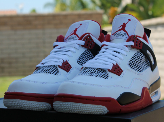 Air Jordan Iv White Red Rr 4