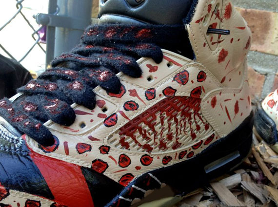 Air Jordan V "Nightmare on Elm Street" Customs By DeJesus