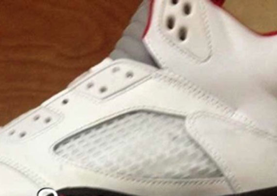 Air Jordan V – White/Black/Red 2013 Retro