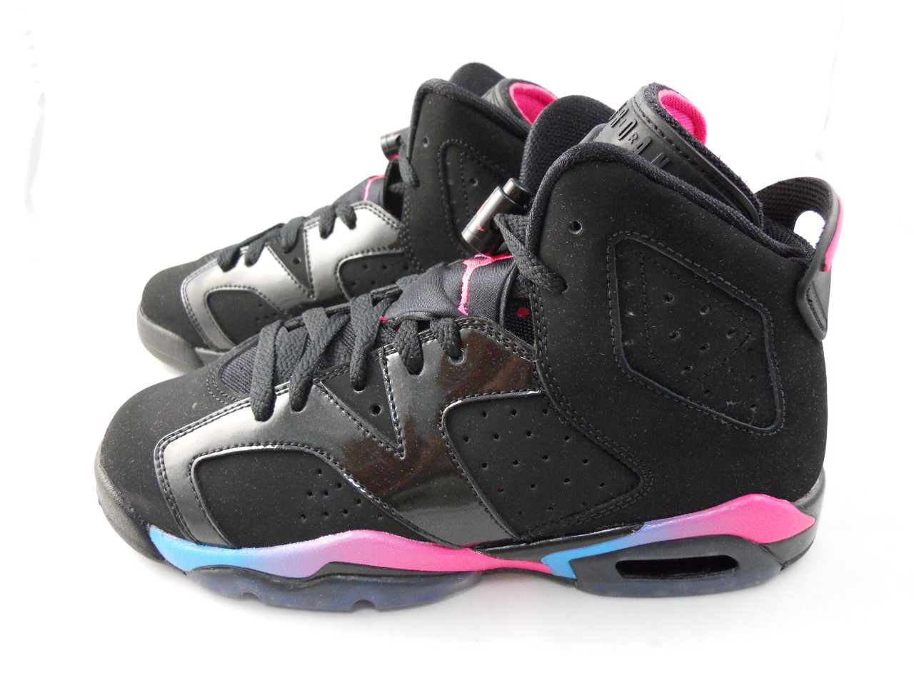 Air Jordan Vi Black Pink Flash Marina Blue 04