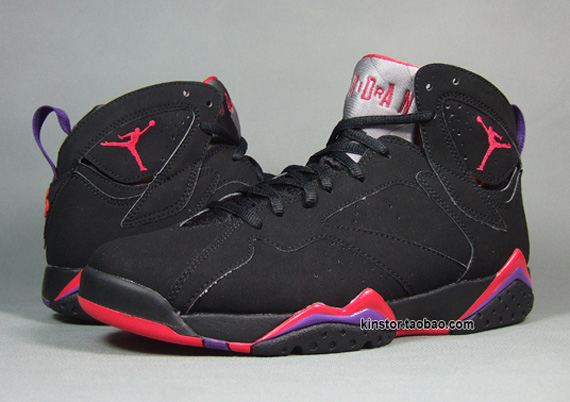 Air Jordan Vii Raptors Black Red 2