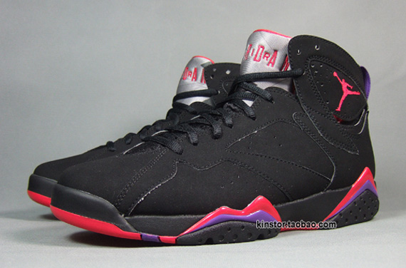 Air Jordan Vii Raptors Black Red 5