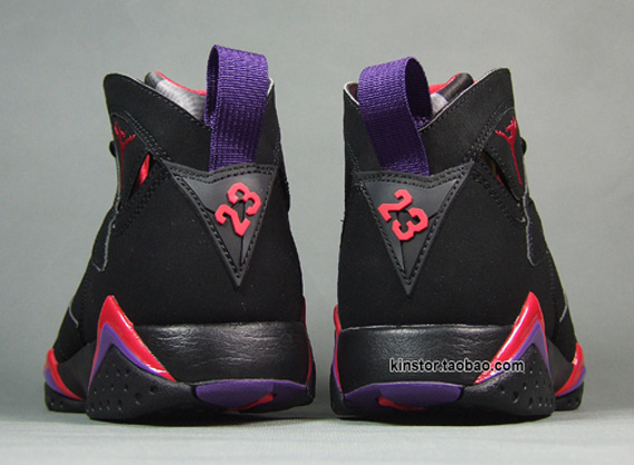 Air Jordan Vii Raptors Black Red 8