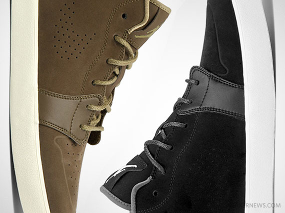 AJ V.1 Chukka – Black & Olive