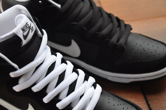 Black White Sb Dunk Hi 10