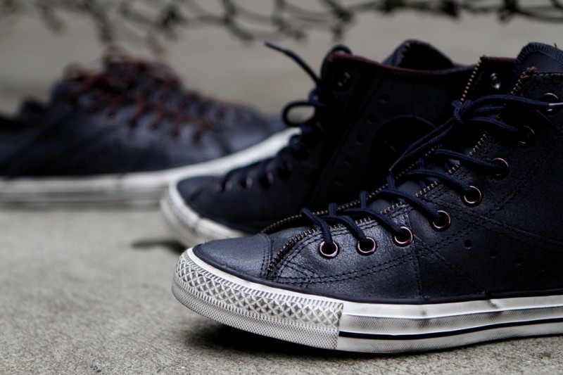 Converse Chuck Taylor All Star "Motorcycle Jacket" - Navy + Brown