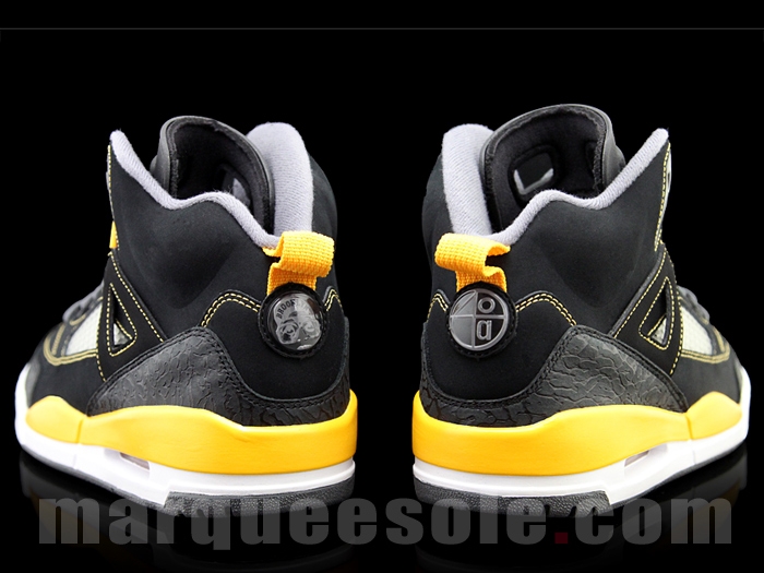 Jordan Spizike Black University Gold 06