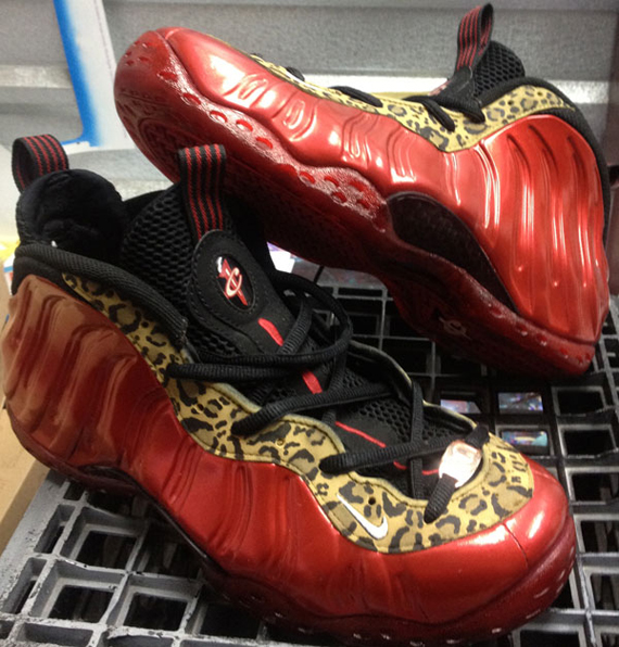 Leopard Red Foamposite 4