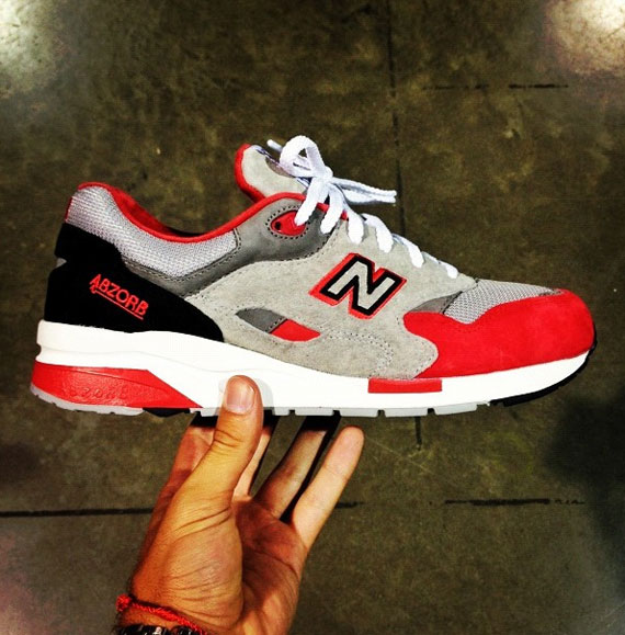 New Balance Grey Red Black 2