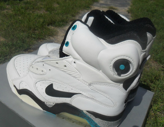 Nike Air Force 180 High White Black Blue Emerald 7