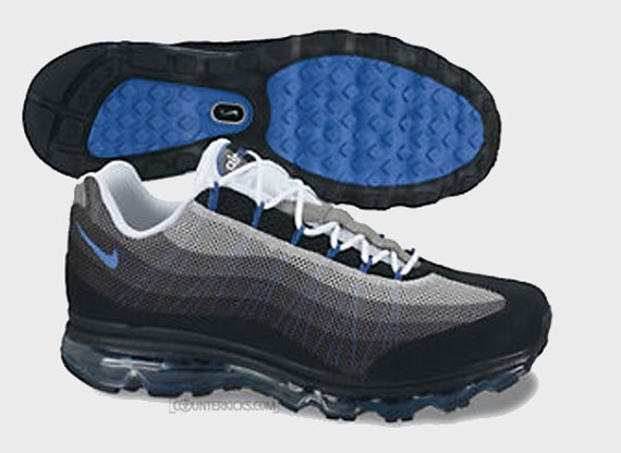 Nike Air Max 95 Dynamic Flywire Black Black Anthracite Photo Blue