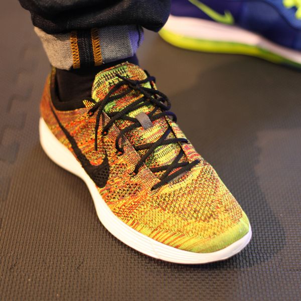 Nike Htm Flyknit Trainer Dark Grey Black University Red Volt 05